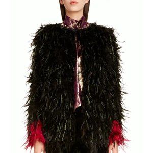 DRIES VAN NOTEN Roya Feather Jacket NWT